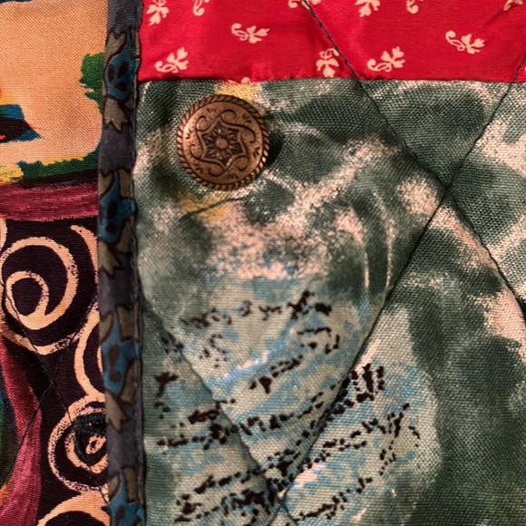 ❌SOLD❌New Patchwork silk reversible women's jacket coat size 2XL - Picture 10 of 17